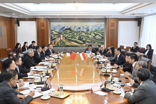 国家发改委主任郑栅洁会见印尼国家经济委员会主席卢胡特
